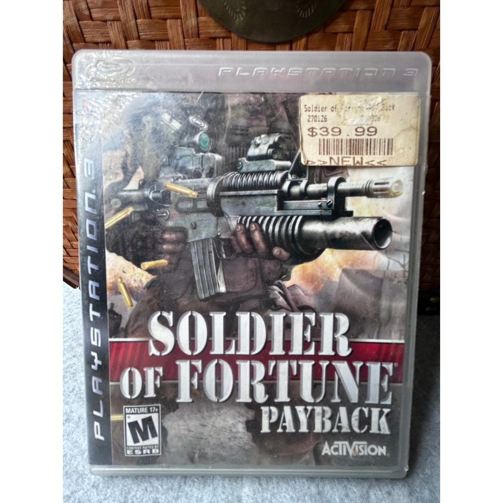 Soldier of Fortune Payback Sony PlayStation 3 PS3 Activision- TESTED